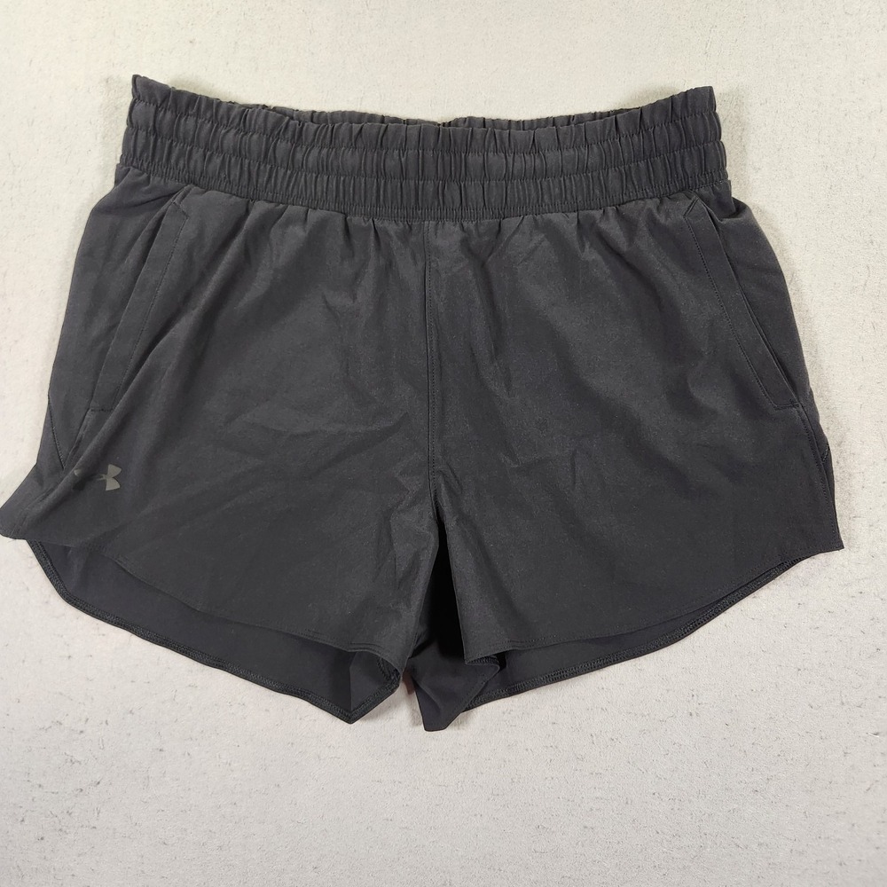 Under Armour Women's Flex Woven 3" Inseam Shorts Black Size Large NWT